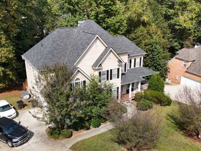 Finished Asphalt Shingle Roof Siding Installation Finished Asphalt Shingle Roof Siding Installation