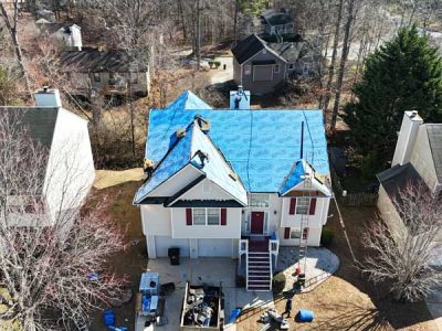 Newly Built Roof Shingle Installation Newly Built Roof Shingle Installation