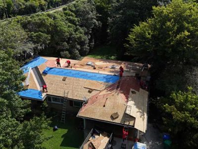 Newly Replaced Roof Underlayment Newly Replaced Roof Underlayment