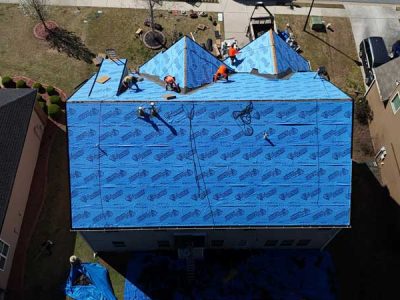 Roofing Underlayment Installation Work 2 Roofing Underlayment Installation Work 2