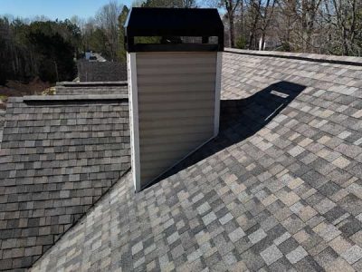 Shingle Roof Chimney Construction Shingle Roof Chimney Construction